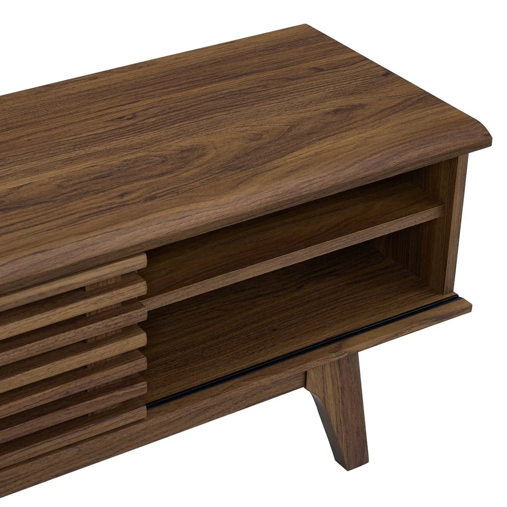 70" Walnut Entertainment Center TV Stand K89839