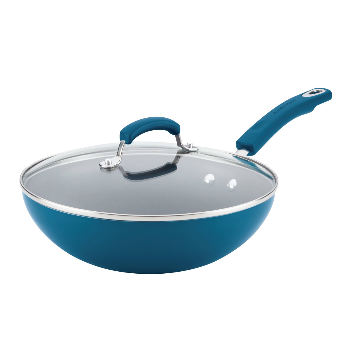 11" Aluminum Nonstick Stir Fry Pan with Glass Lid H642881