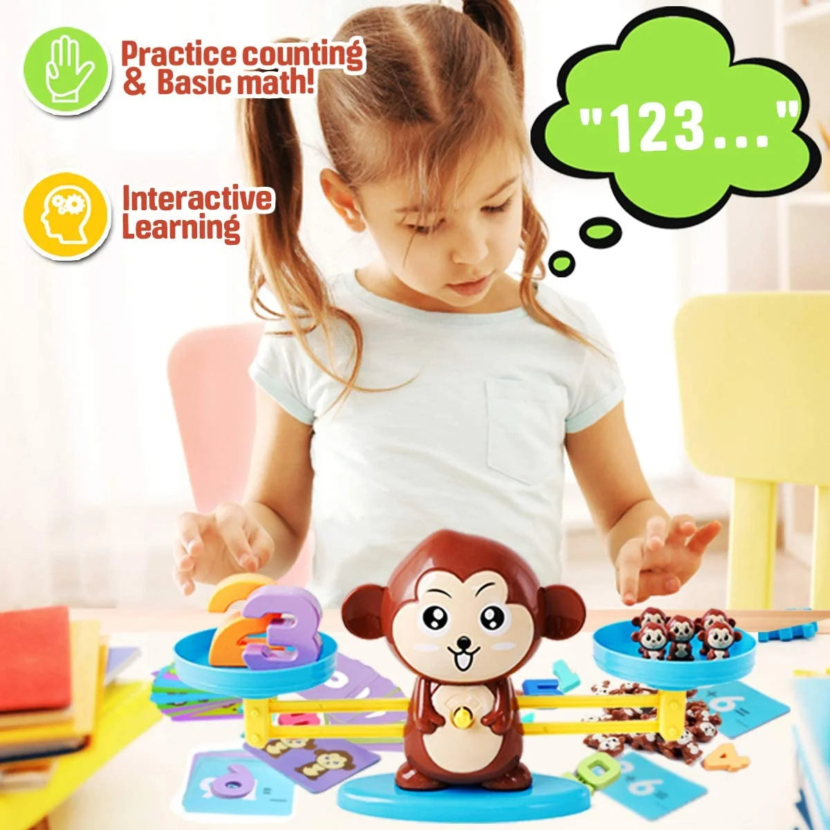 Balance Board Game Math Learning STEM Toy for Kids Ages 3 4 5 6 A1689
