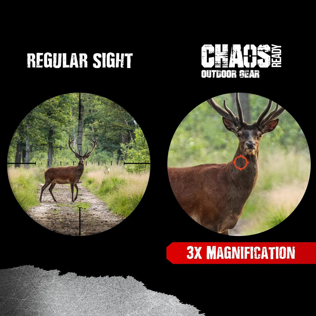 3X Red Dot Magnifier with QD Side Flip Mount S9391