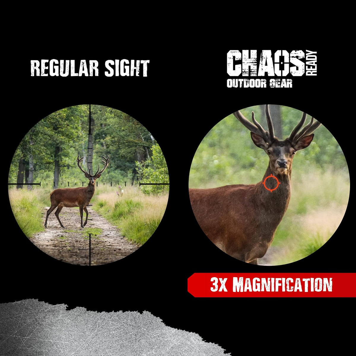 3X Red Dot Magnifier with QD Side Flip Mount S9391