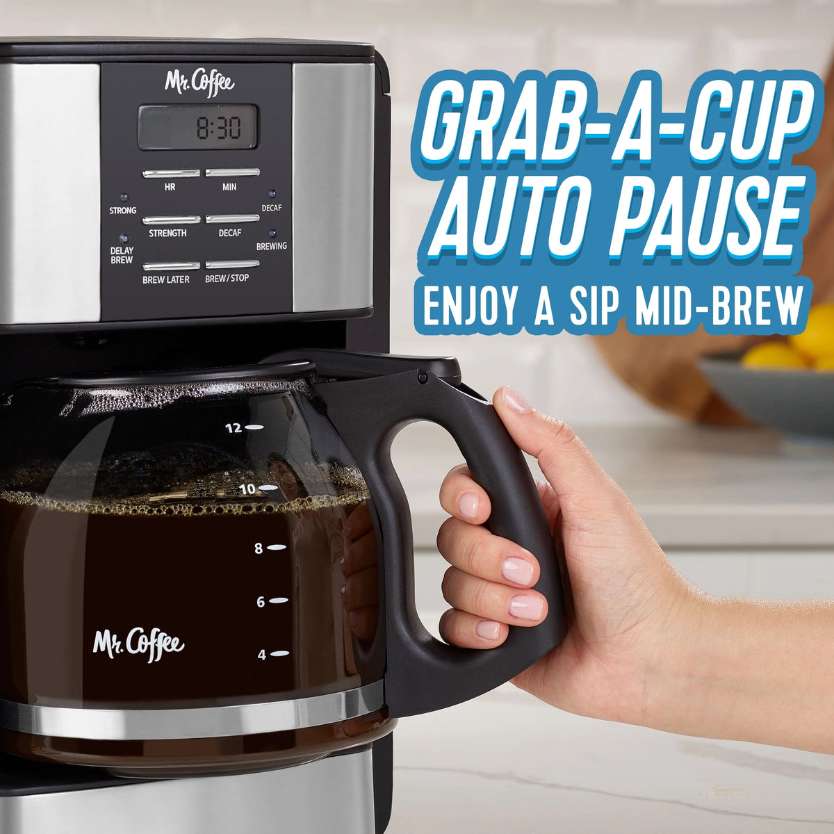 12 Cup Coffee Maker with Decaf Function H4967