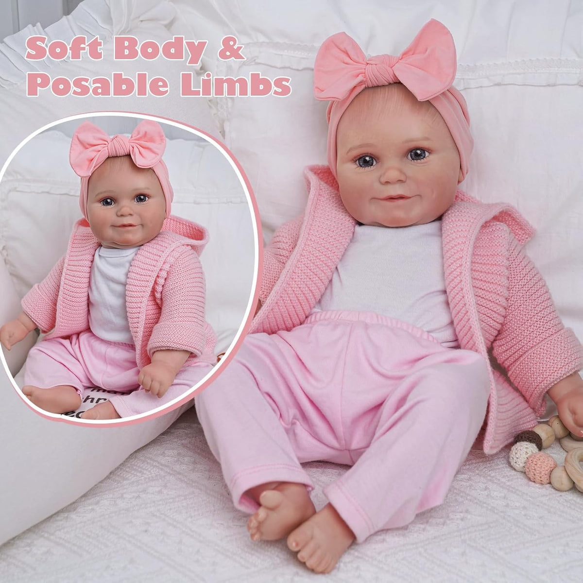 20 Inches Soft Body Realistic Reborn Baby Doll J442