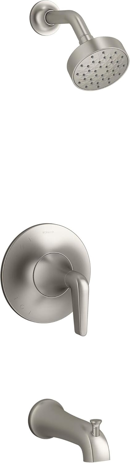 Tempered Shower Trim Set, Vibrant Brushed Nickel B220