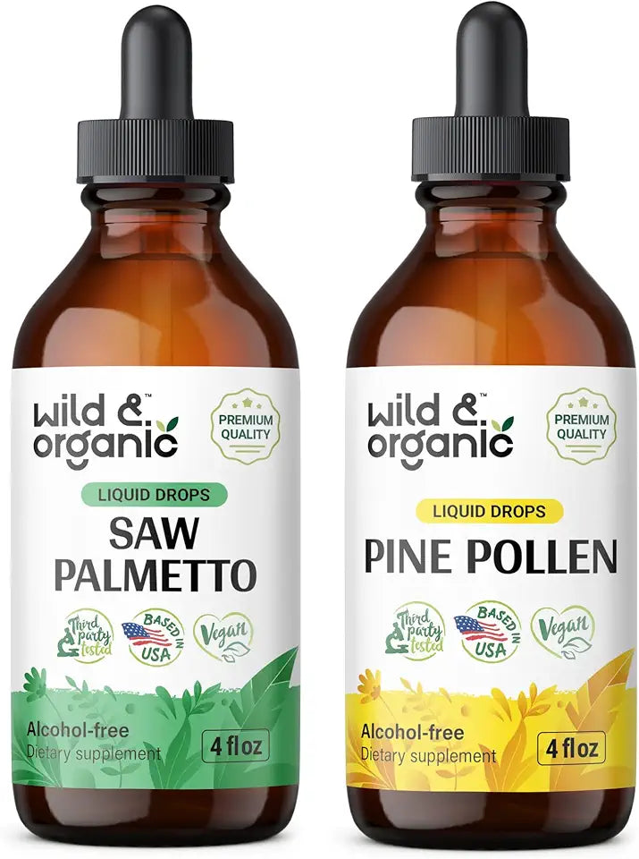 Saw Palmetto Tincture 4 fl oz & Pine Pollen Tincture 4 fl oz S2814