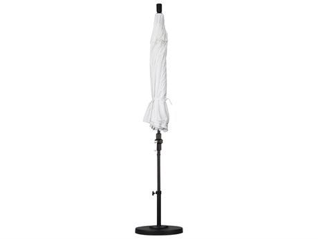 Matted White/Pacifica/Red 9 Feet Aluminum Market Umbrella J5341