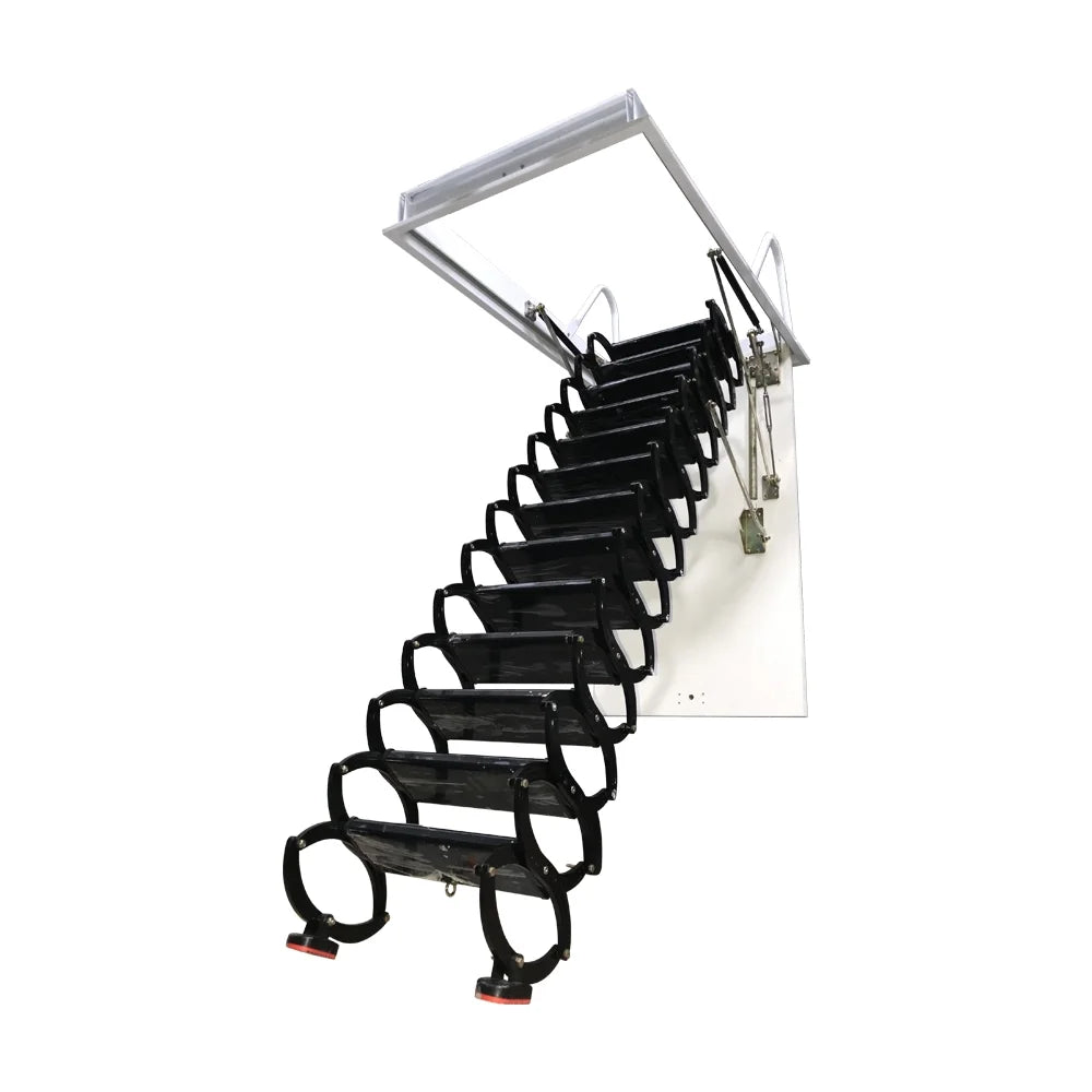 Black 13 Steps Telescopic Ladder Z993397