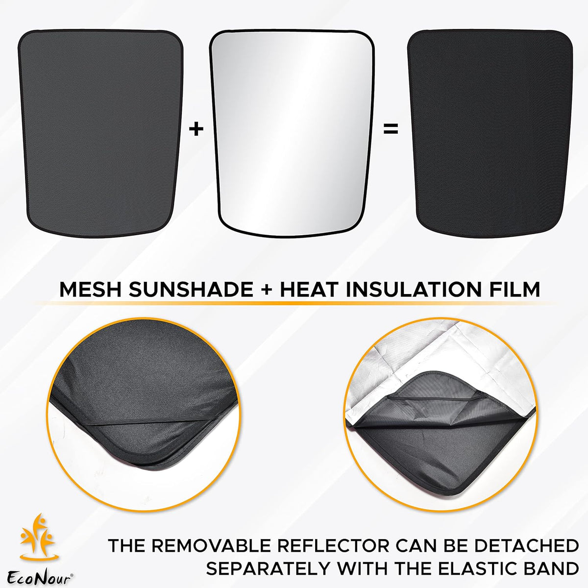 Tesla Model Y Roof Sunshade Pack of 2 G2006