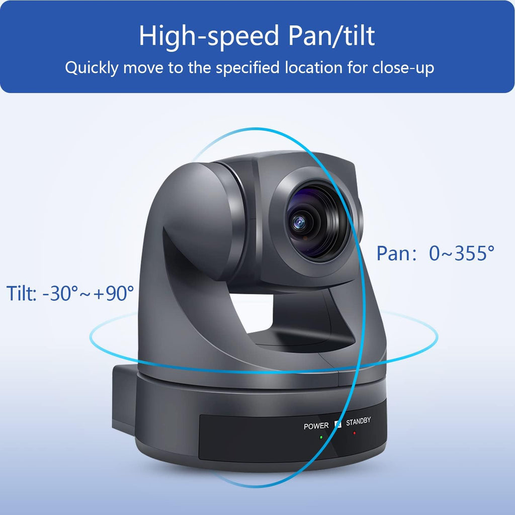 10X Optical Zoom HD 1080P PTZ Camera USB2.0 Webcam O211801
