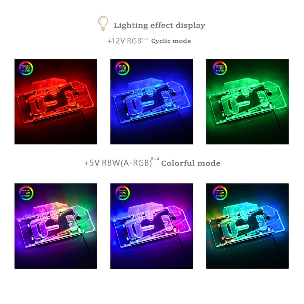 Copper Water Cooling GPU Water Block for RTX 3090 RTX 3080 F532721