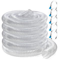 PVC Dust Collection Hose 4 Inch 10 ft Flexible Heavy Clear T3871