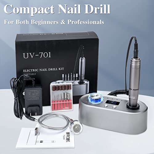 Gray Electric Nail Drill Machine I2727