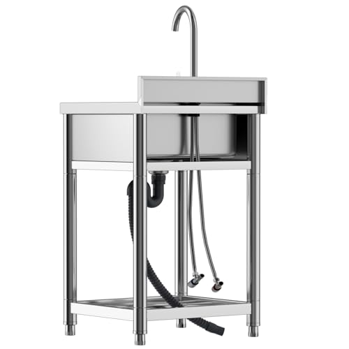 Stainless Steel Single Bowl Kitchen Sink with Faucet H859