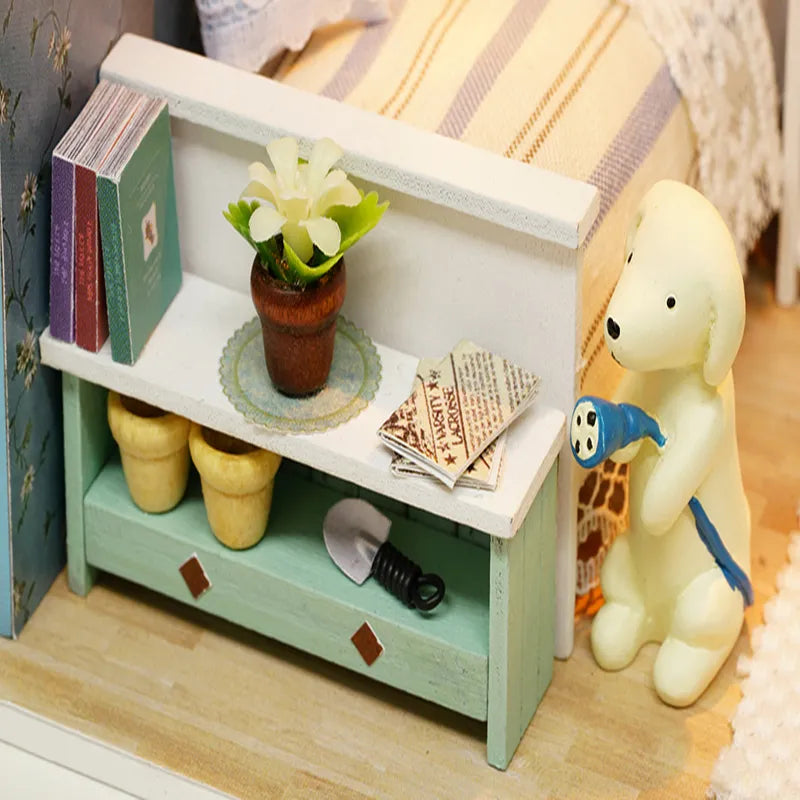 Doll House DIY Miniature Dollhouse Toy Furnitures Z5802