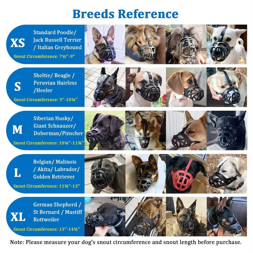 Breathable Basket Dog Muzzle V423
