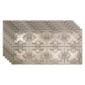 Brushed Nickel 2ft x 4ft Glue Up Ceiling Tile (5 Pack) O5475
