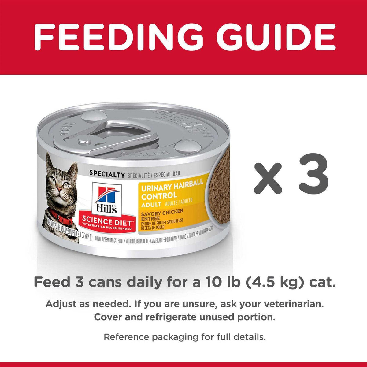 Adult Urinary Hairball Control Cat Food V343