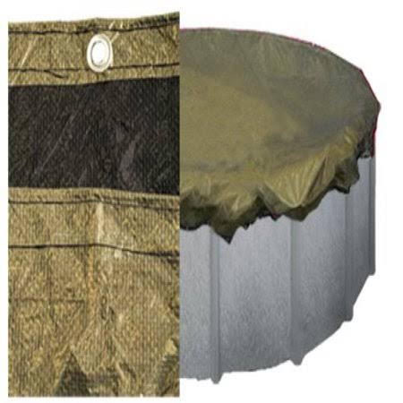21 ft. Black Tan Round Above Ground Winter Pool Cover R339662
