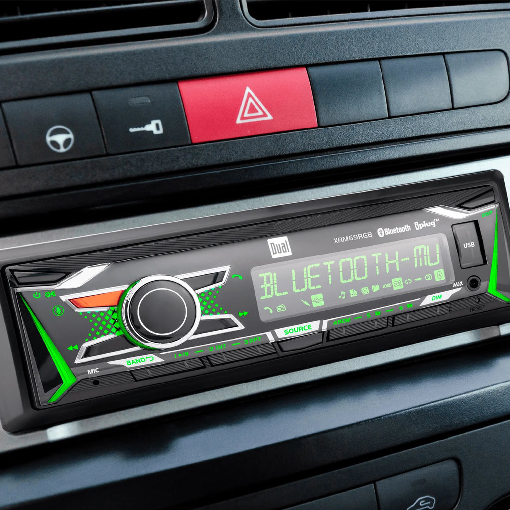 Single DIN Car Stereo Digital Media Receiver with Bluetooth B313