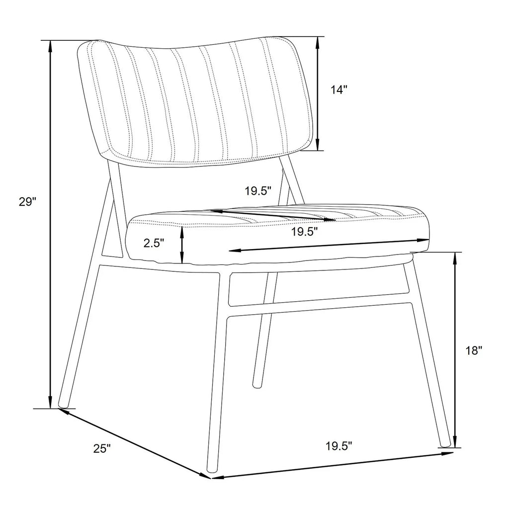 Velvet Accent Chair With Metal Frame Set of 2 I6301