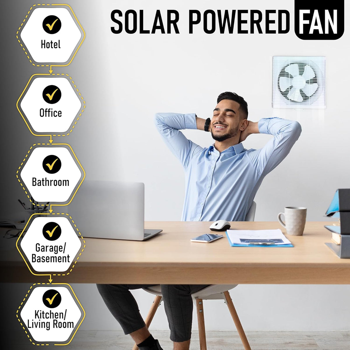 12" Brushless Solar Attic Exhaust Fan L8838