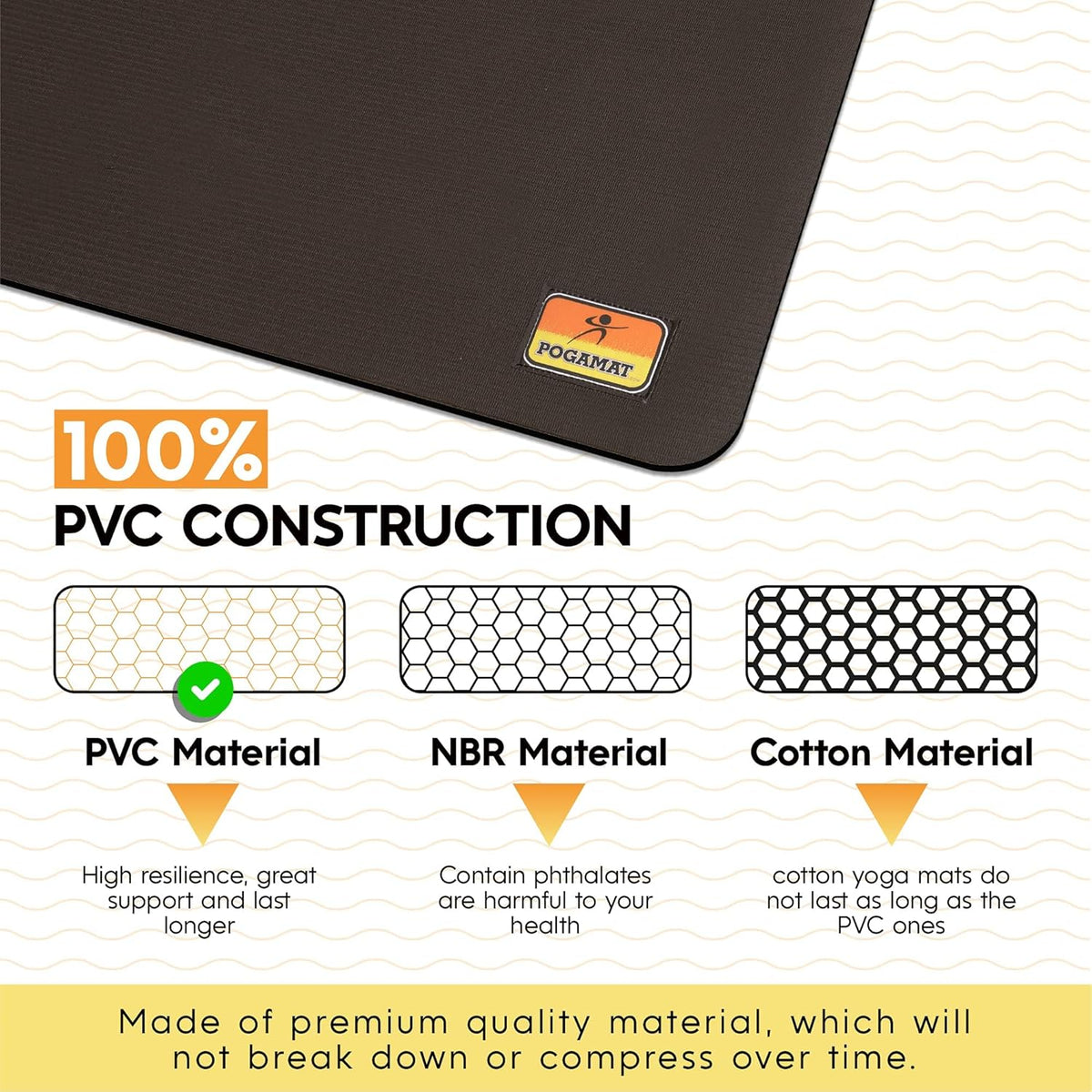 Large Exercise Mat 8 ft X 4 ft X 1/4" Thick V81621