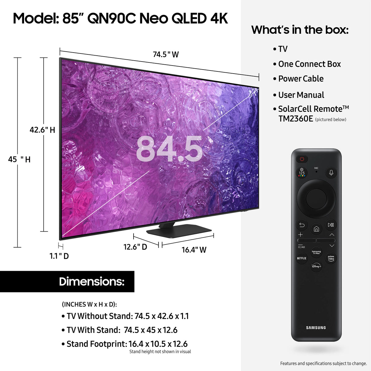 85 Class Neo QLED 4K Smart TV T355746