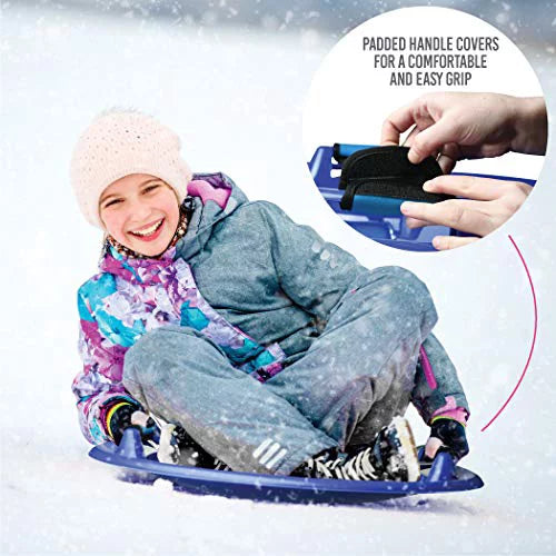 Large Arctic Winter Snow Sled with Foam Grips and Handles A715085