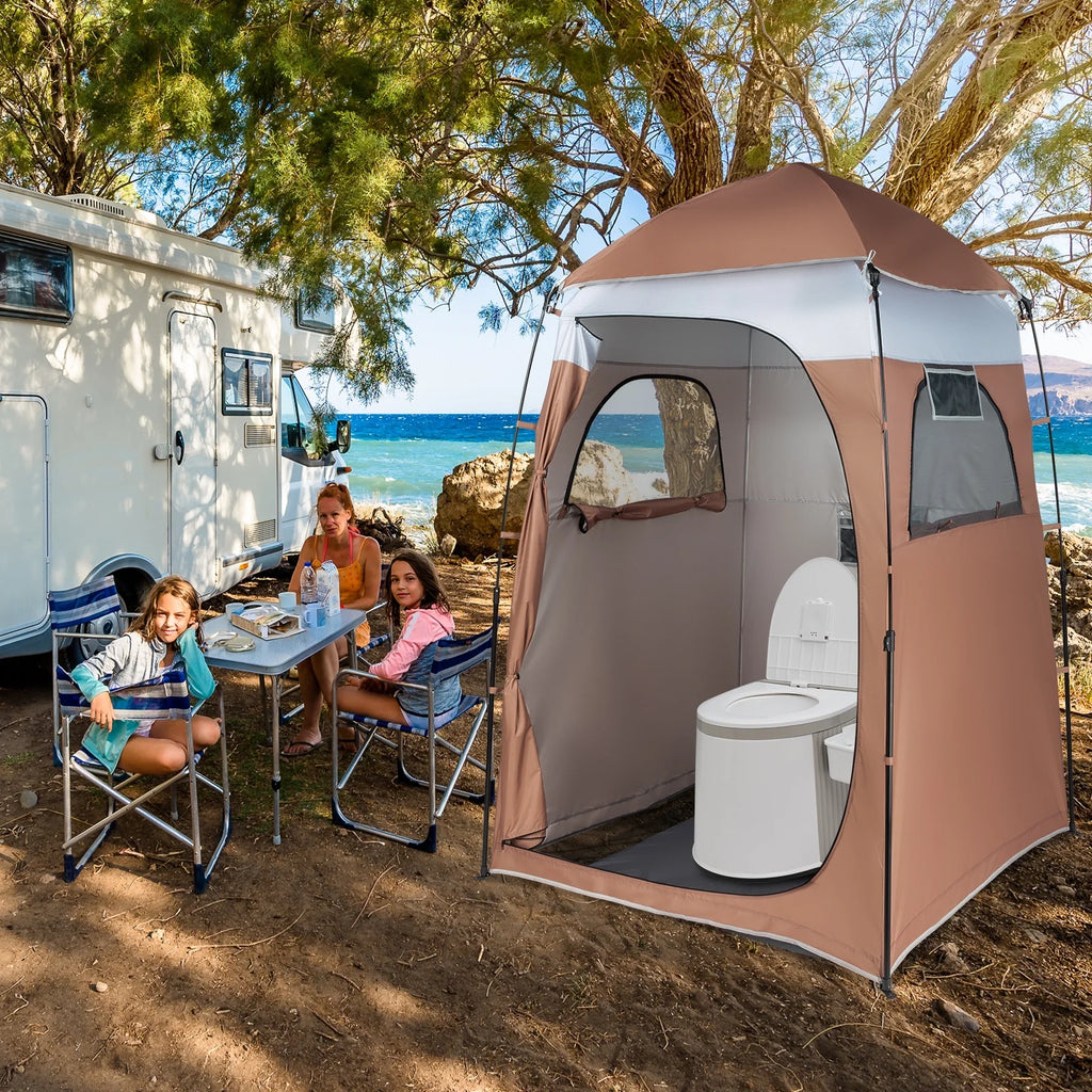 Portable Outdoor Shower Tent Camp Toilet Rain Shelter T5864