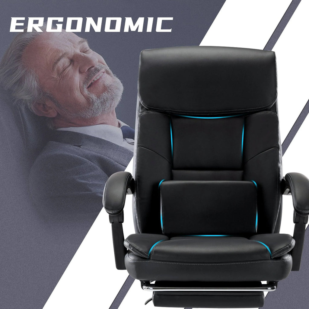 Brown Executive Office Chair with Footrest K8151