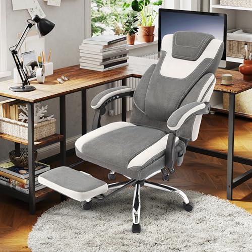 Bluewhite Massage Office Chair with Footrest L2817