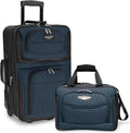Navy Expandable Rolling Upright Luggage 2-Piece Set B98888