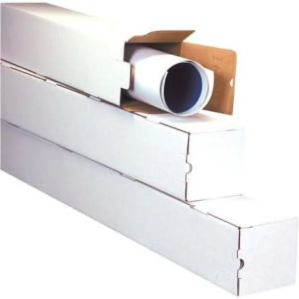 Square Mailing Tubes, 5x5x25, White, 25/BDL U183466