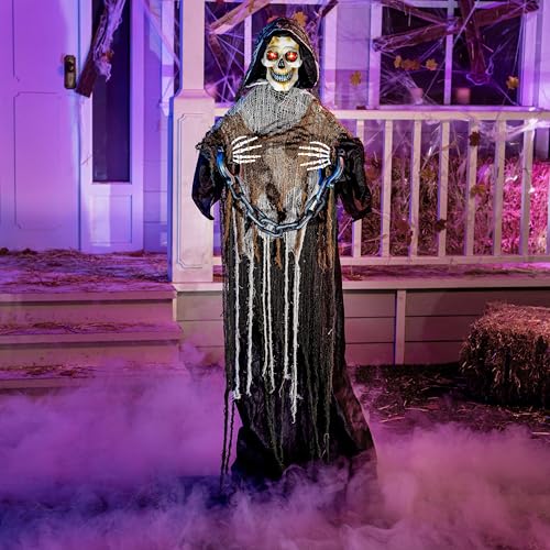 67" Life Size Animatronics Grim Reaper with Chain F689973
