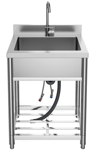 Stainless Steel Single Bowl Kitchen Sink with Faucet H859