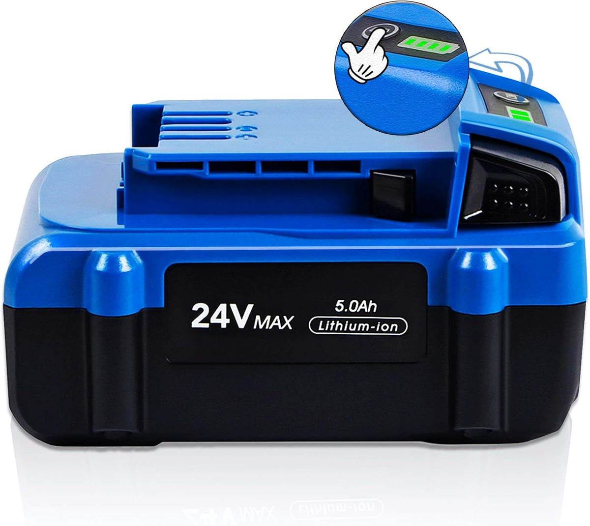 24V 5.0Ah Lithium Ion Cordless Tools Battery Pack of 2 U31217