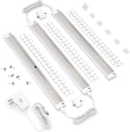 White Finish 3 12 inch Panels LED Dimmable Under Cabinet Lighting Kit H522