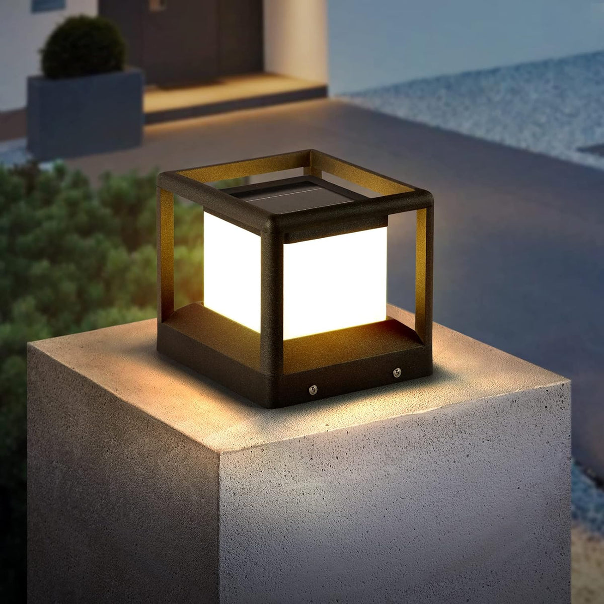 Solar Post Cap Light 3000K IP65 Waterproof F8029