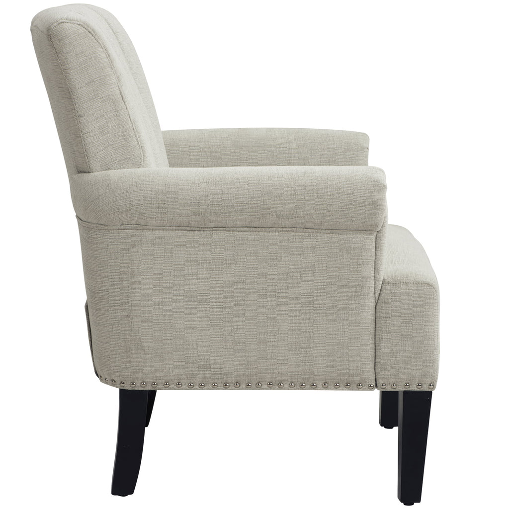 Beige Tufted Accent Armchair P5057