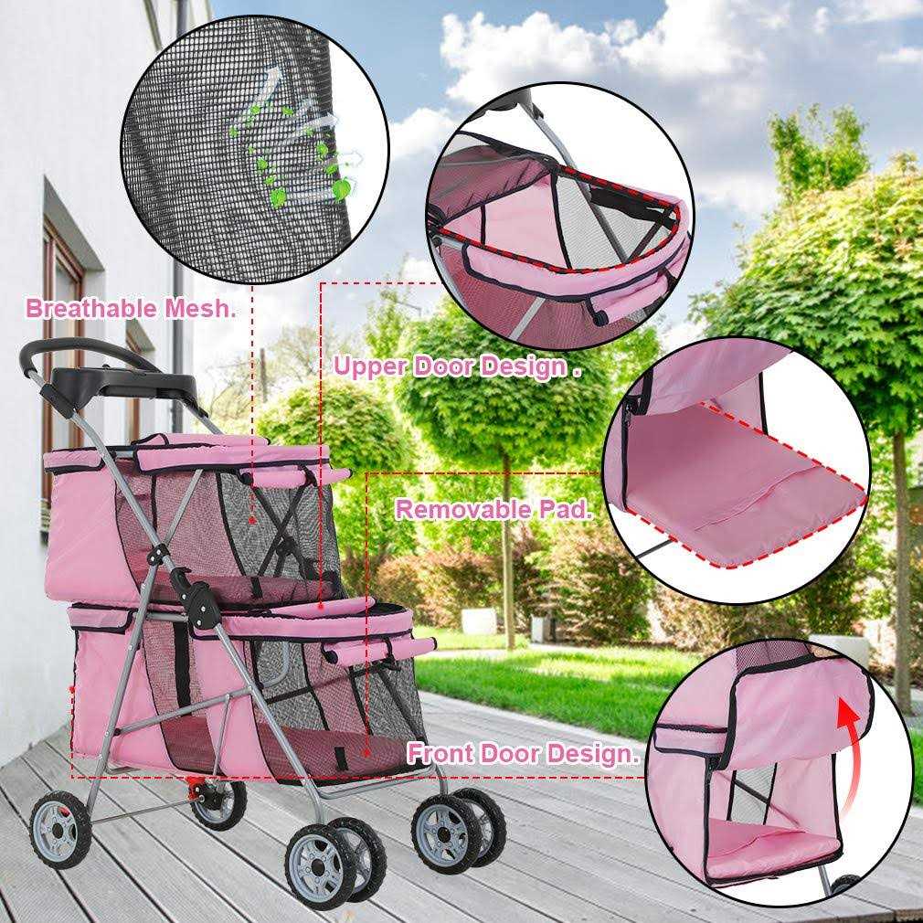 Dog Stroller Pet Carriers Bag Jogger Stroller L909649