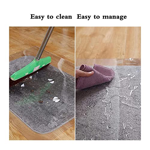 Clear Vinyl Plastic Floor Runner Protector Rug, 1.5mm Thick B3888