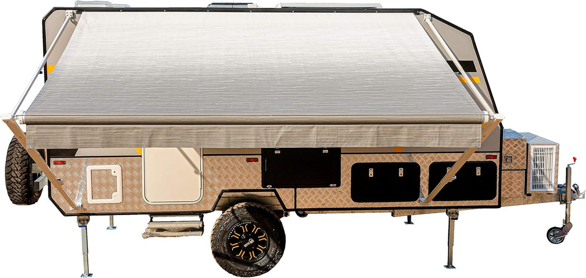 Gray Fade 13 x 8 Ft Retractable RV Trailer Awning T458999
