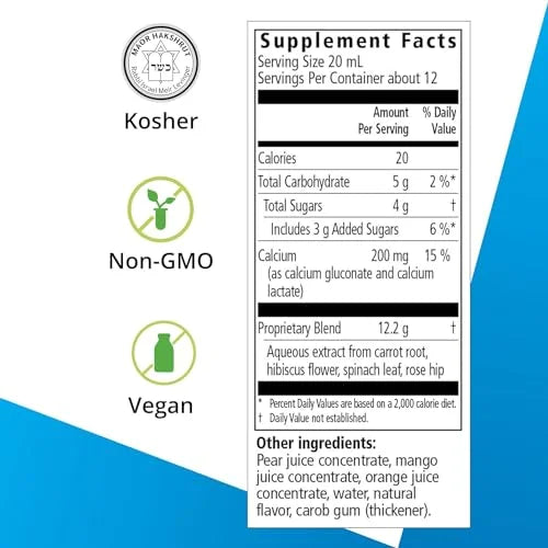 Calcium Liquid Mineral Supplement 250ml V4886