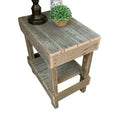 Solid Wood End Table with Storage Y719430