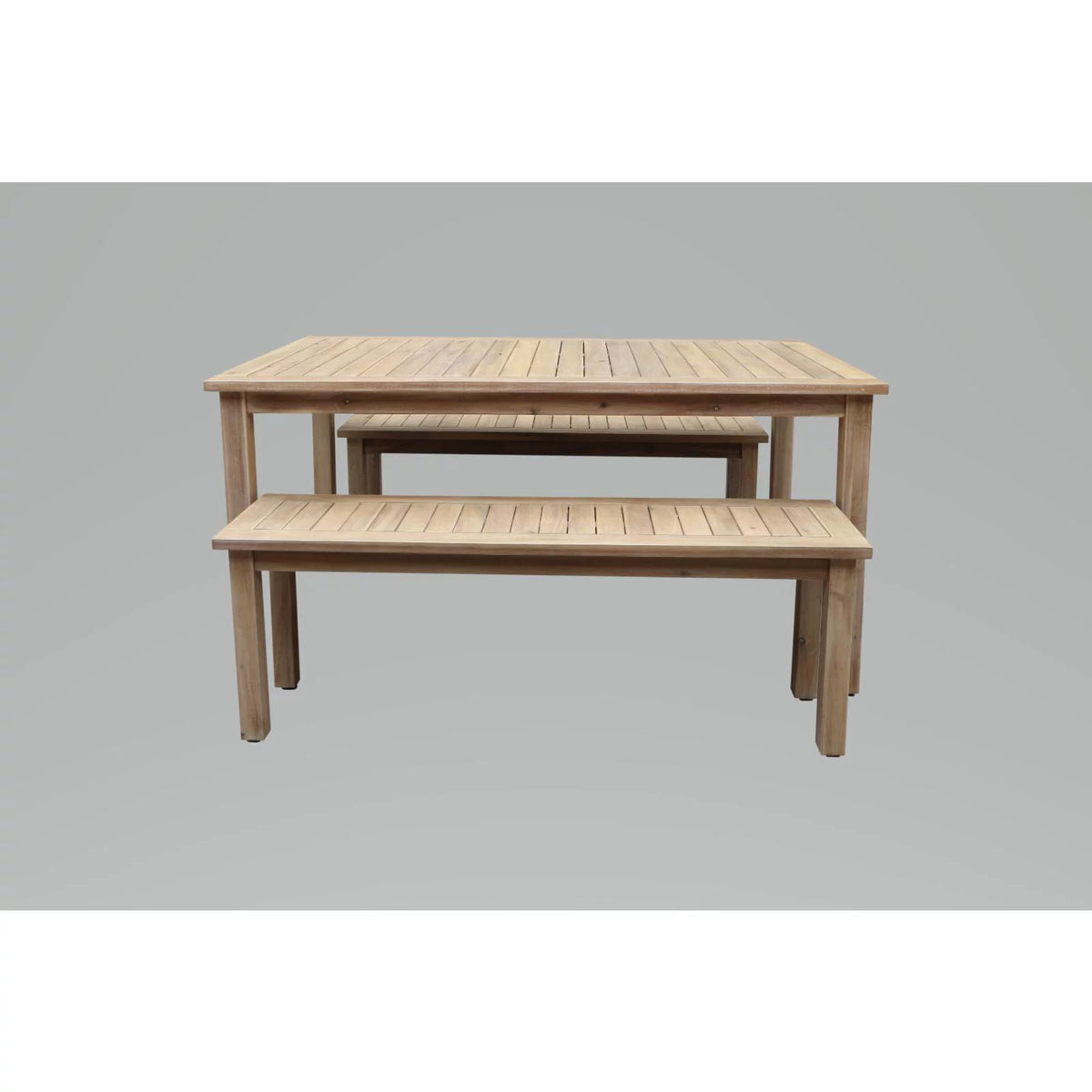 3 Piece Acacia Wood Patio Dining Set K134