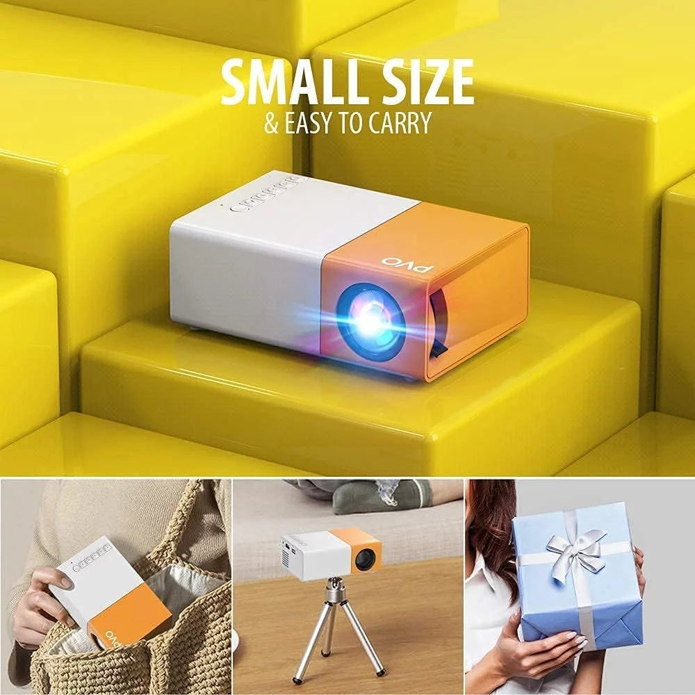 Portable LED Mini Projector with USB and Remote Control K8881