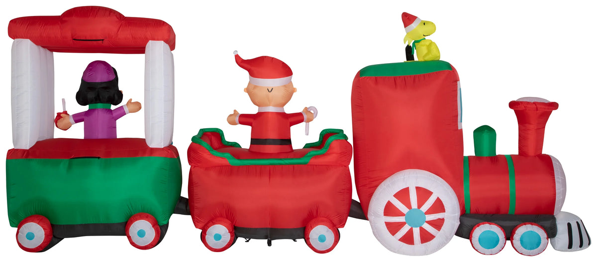 Christmas Airblown Inflatable Train Scene, 7.5 ft Tall, Multi H426647