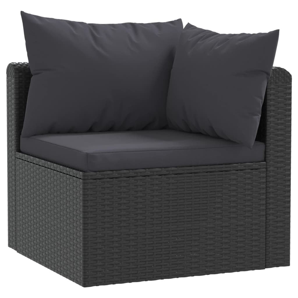 7 Piece Poly Rattan Outdoor Sectional Sofa Set with Cushions X350