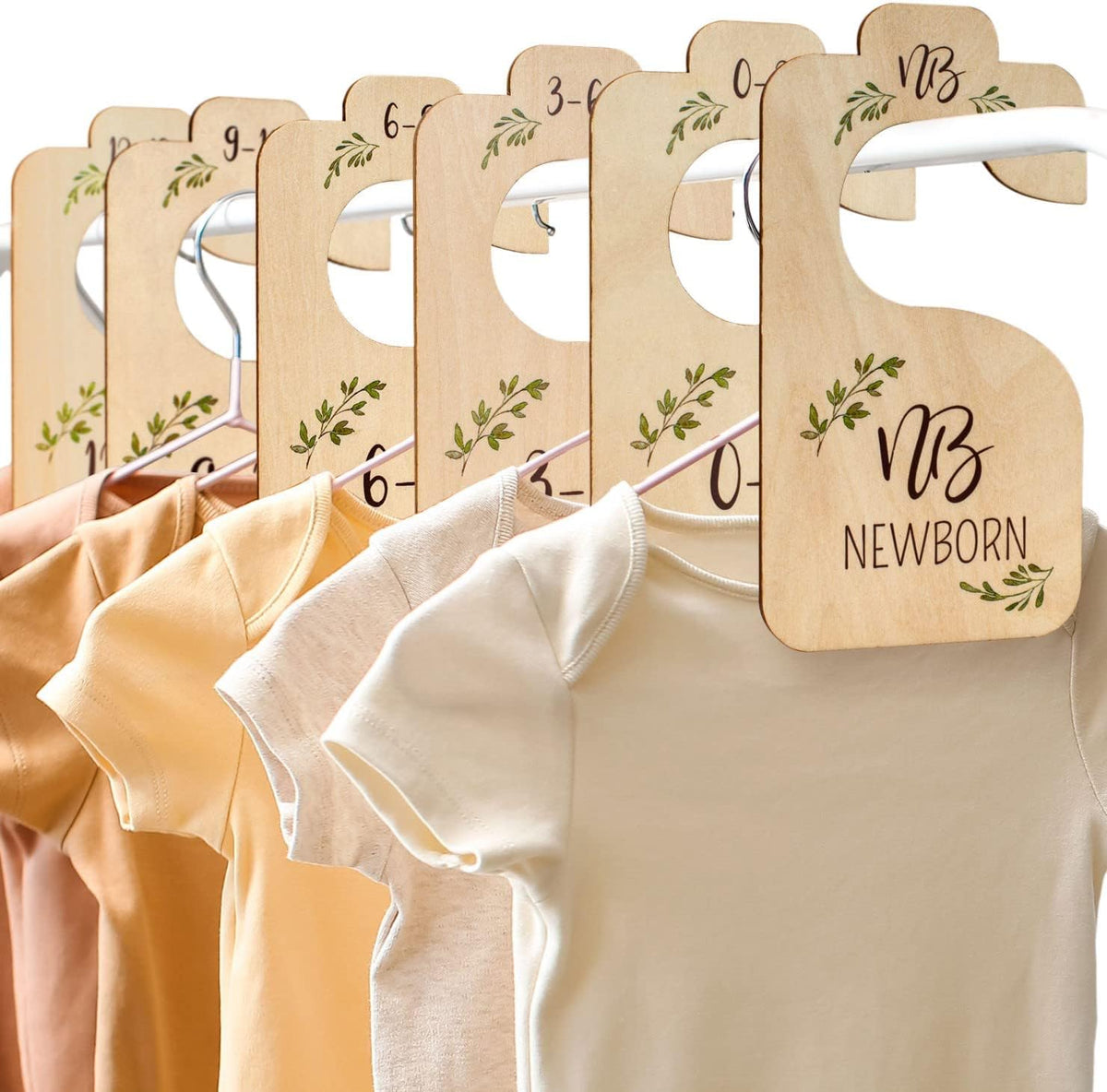 Wooden Baby Closet Dividers Double-Sided Organizer X319