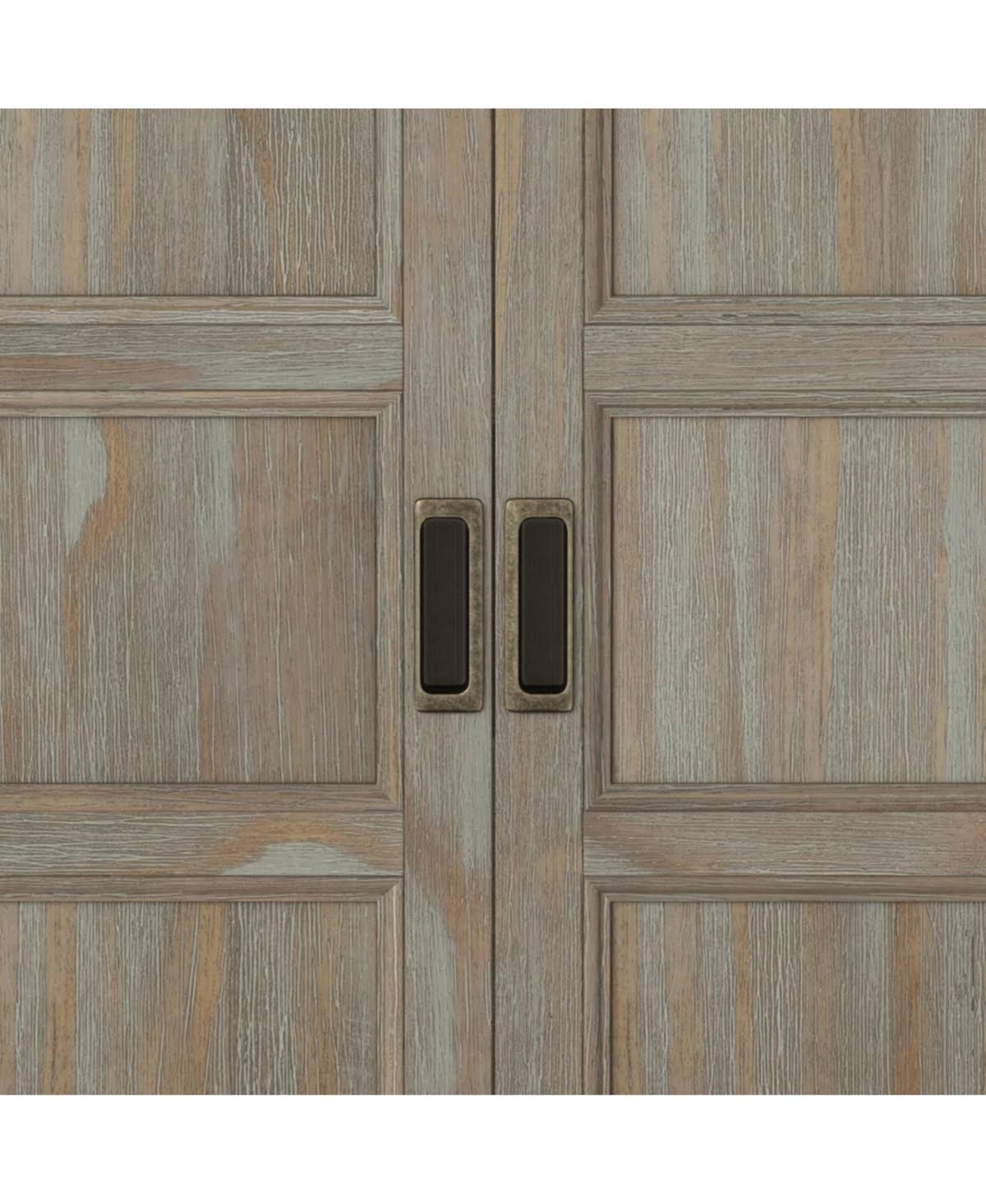 Distressed Grey Low Storage Cabinet I192